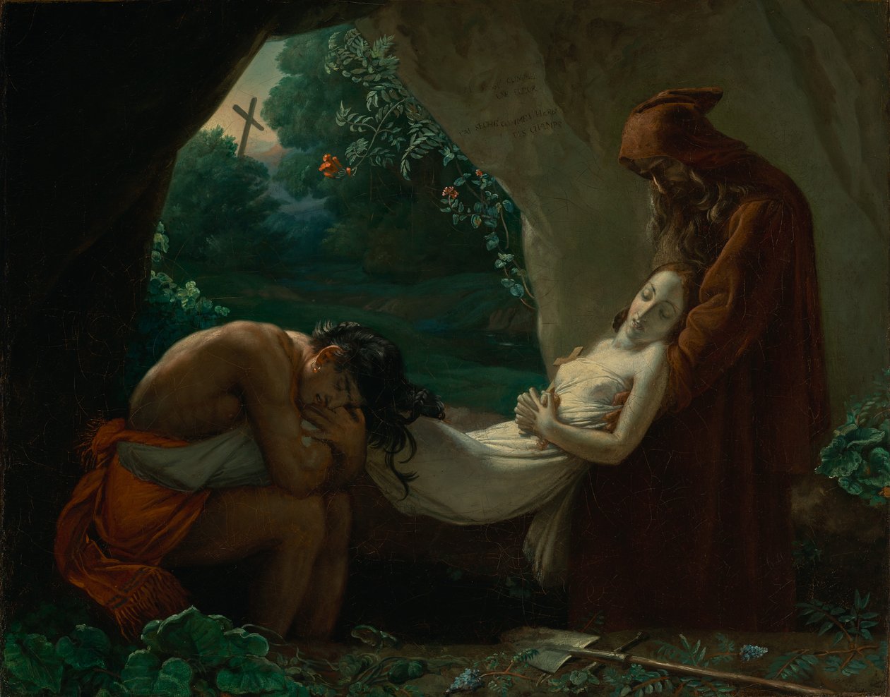 Begräbnis von Atala von Anne-Louis Girodet de Roucy-Trioson