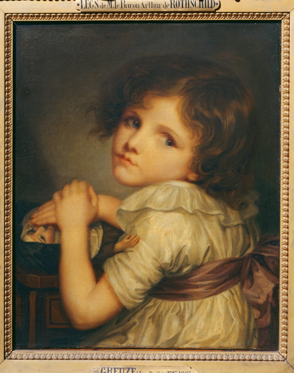 Das Kind mit einer Puppe von Anne Genevieve Greuze