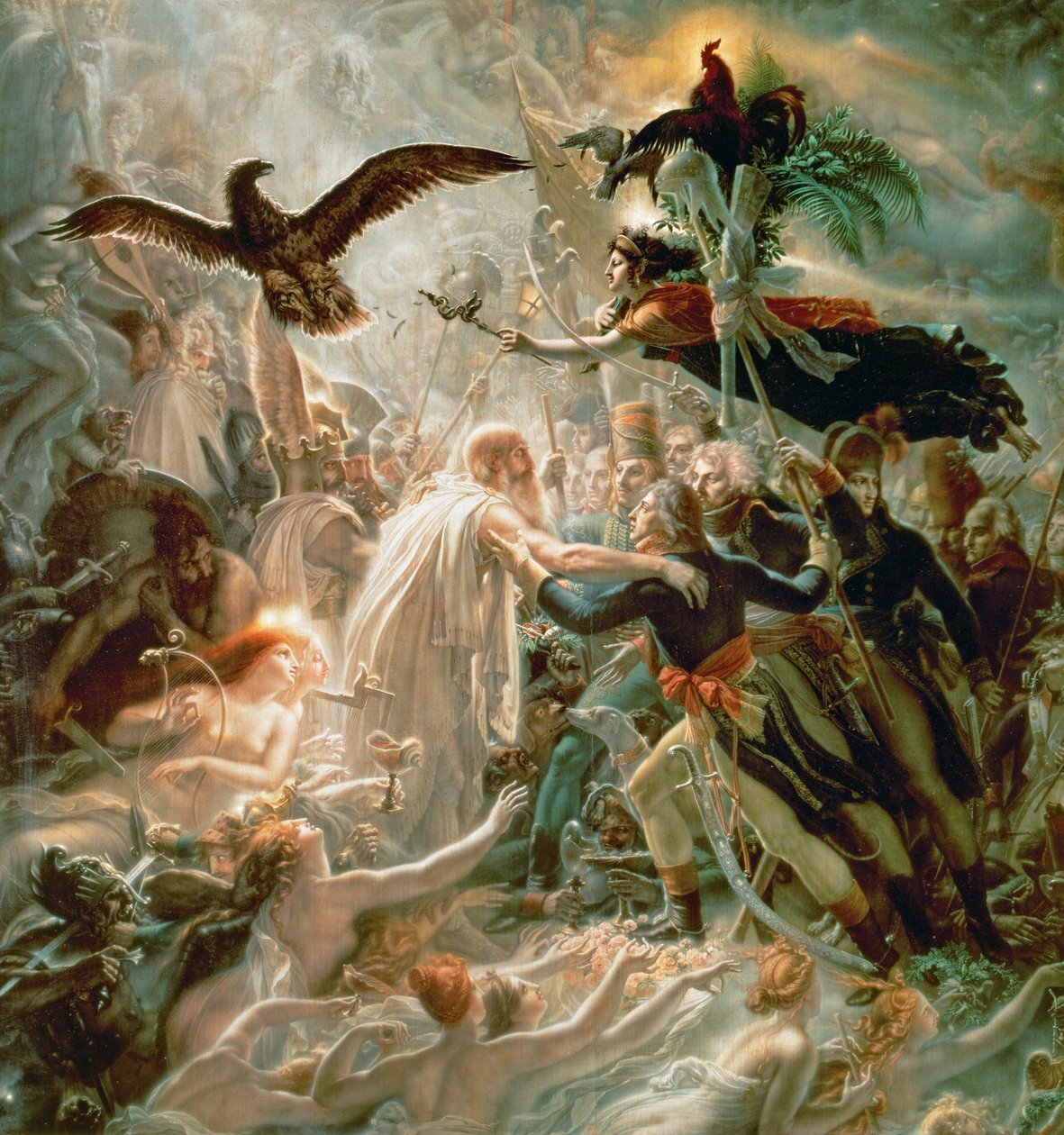 Der Sieg führt die Schatten französischer Helden von Anne Louis Girodet de Roucy-Trioson