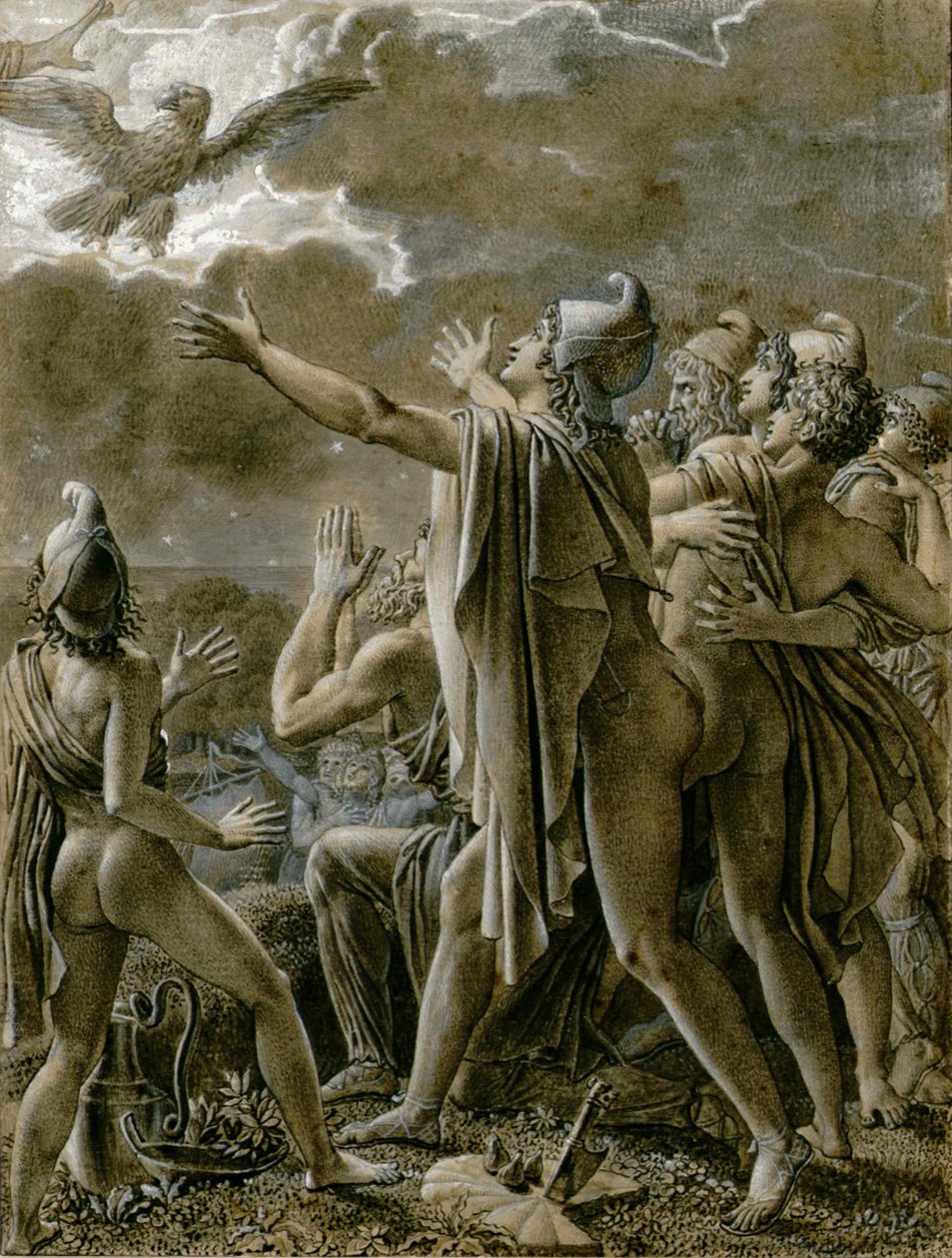 Äneas und seine Gefährten in Latium, 1791-1793 von Anne Louis Girodet de Roucy Trioson