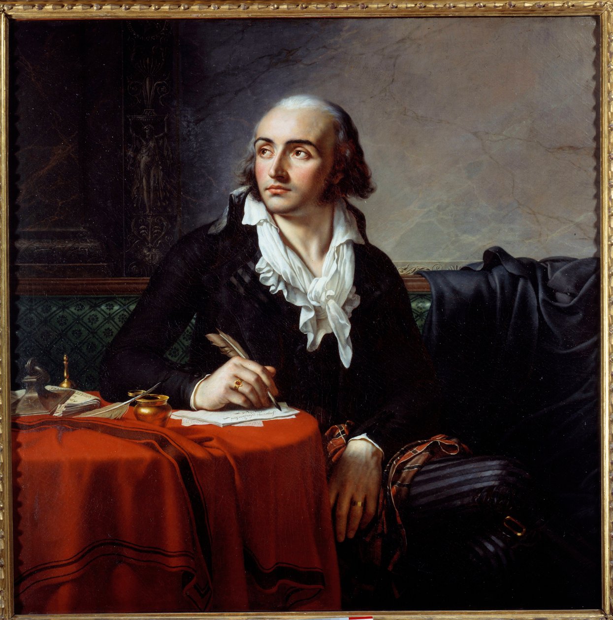 Porträt von Giuseppe Fravega (1763-1833) italienischer Revolutionär. Gemälde von Anne Louis Girodet de Roucy-Trioson von Anne Louis Girodet de Roucy Trioson