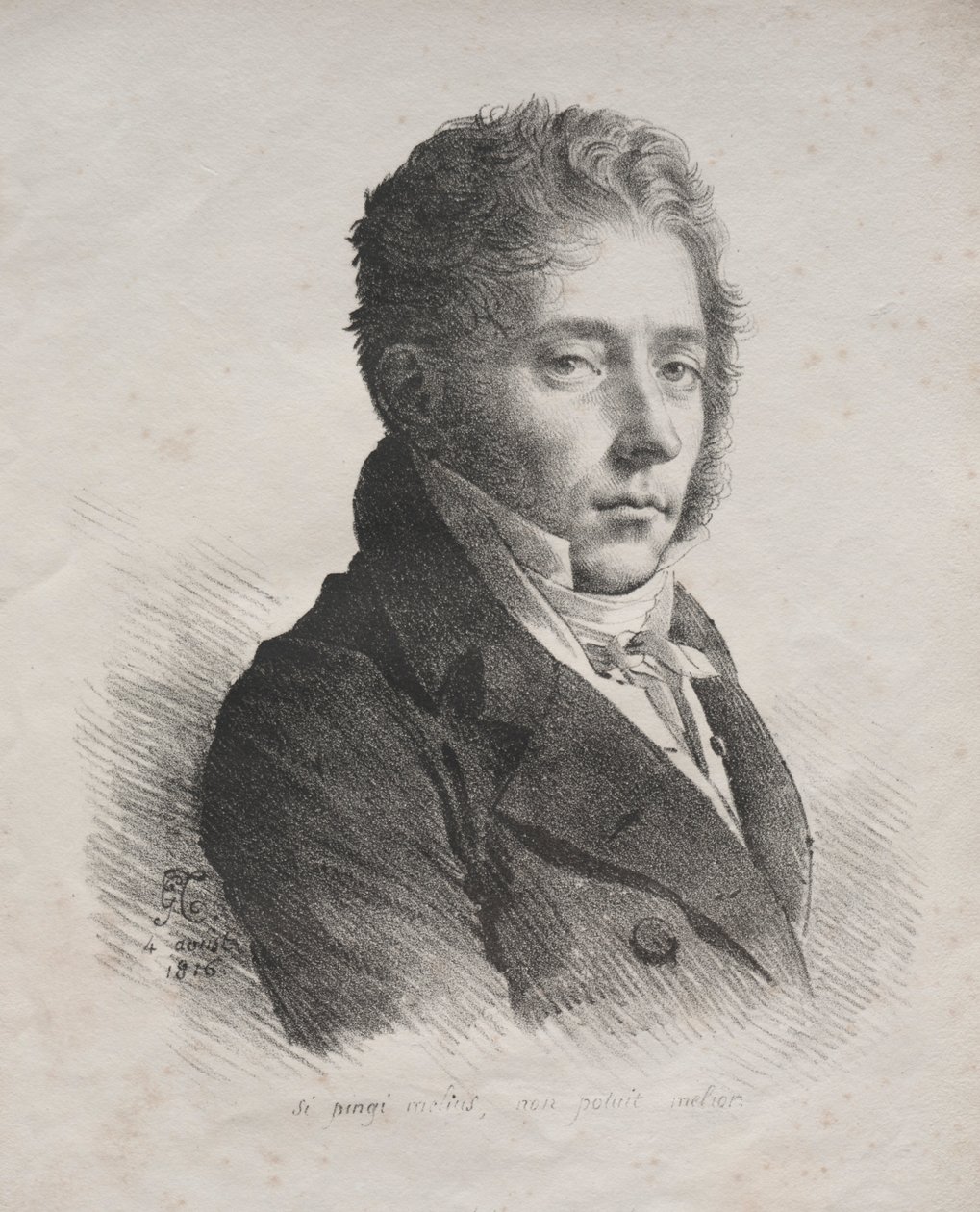 Receuil dessais lithographiques: Porträt von M. Coupin de La Couperie, 1816 von Anne Louis Girodet de Roucy Trioson