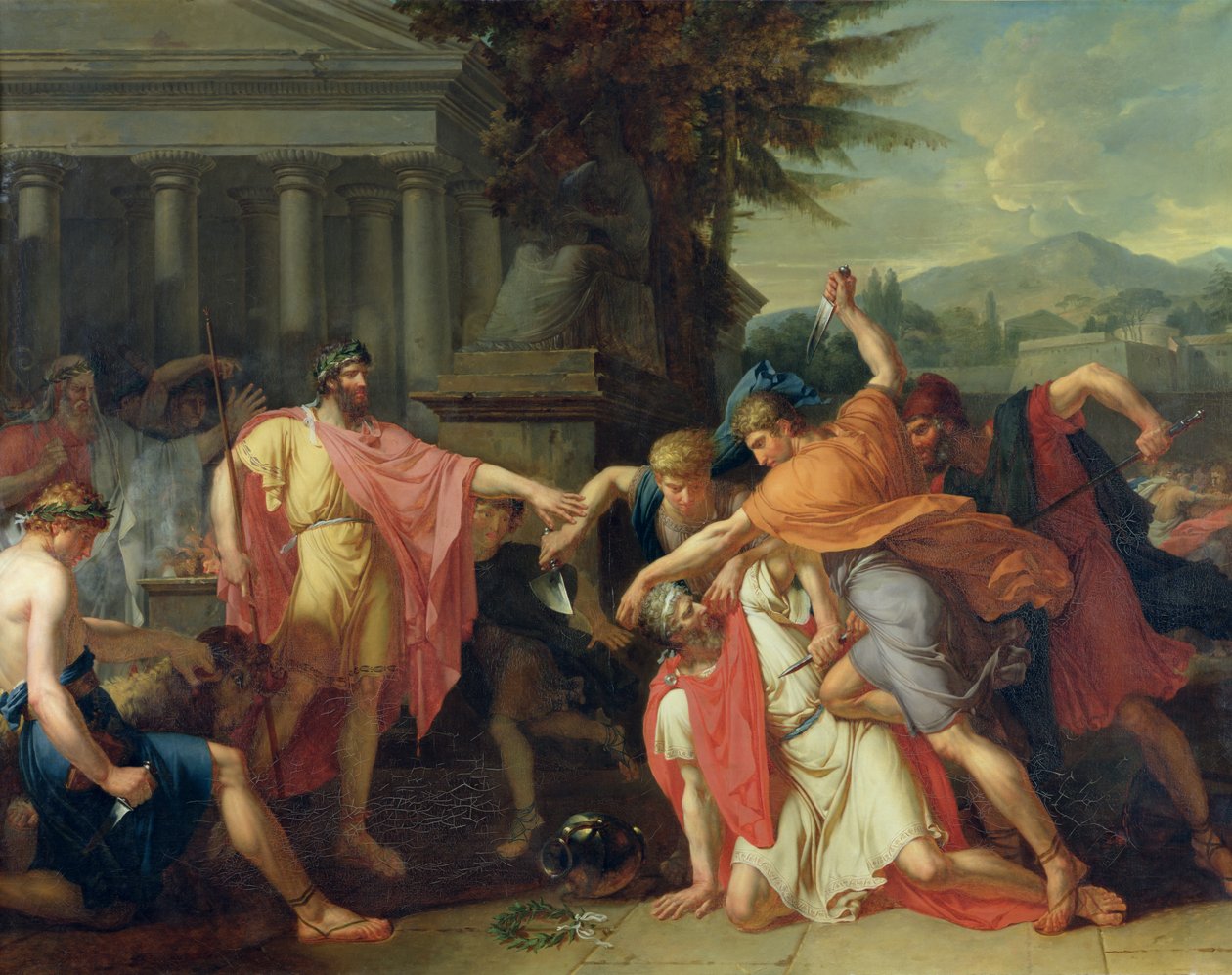 Der Tod des Tatius von Anne-Louis Girodet de Roucy-Trioson