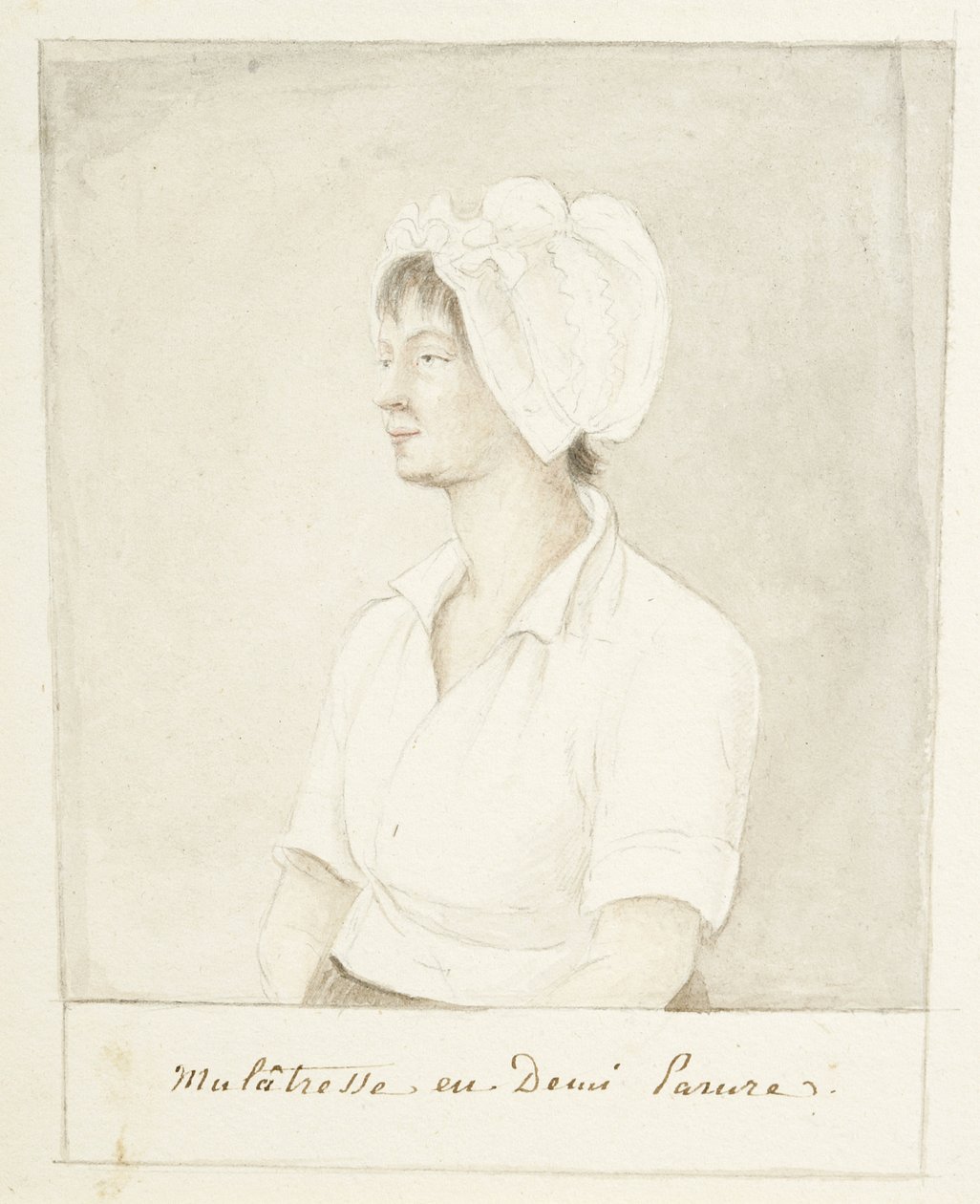Porträt eines Mulattenmädchens von Anne Marguerite Hyde de Neuville