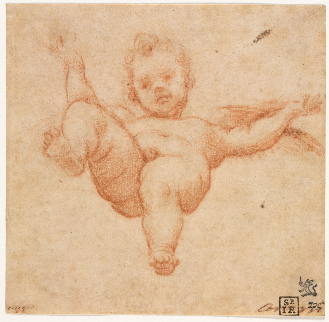 Fliegender Amor von Annibale Carracci