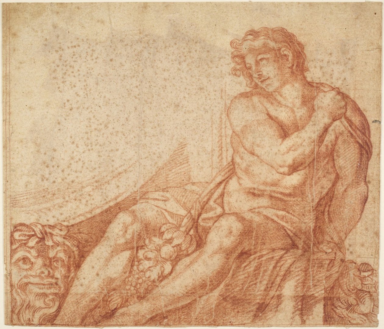 Ignudo aus der Galleria Farnese von Annibale Carracci
