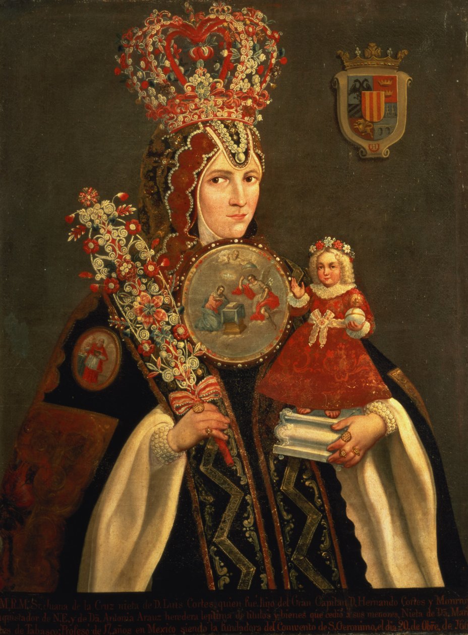 Schwester Juana, Enkelin von D. de Cortes, Gründerin des Klosters St. Jerome, ca. 1661 von Unbekannt Unbekannt