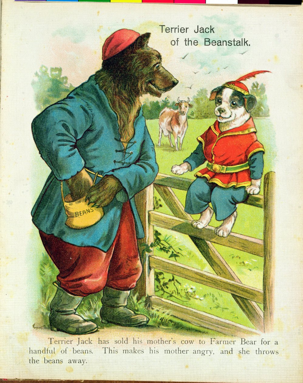 Terrier Jack, aus Jack und die Bohnenranke (Illustration) von Unbekannt Unbekannt