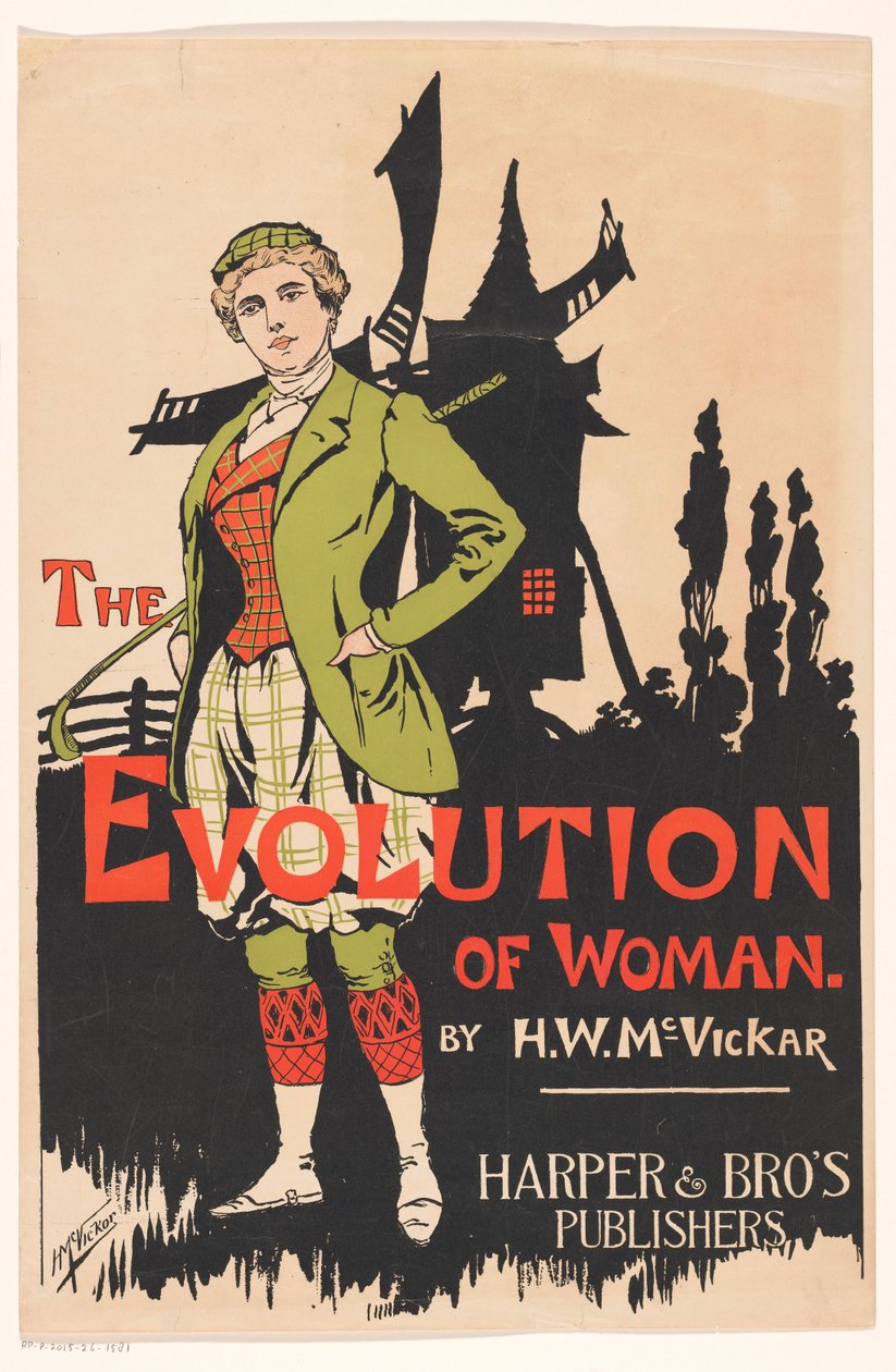Werbung für The Evolution of Woman von Harry Whitney McVickar von Anonymous