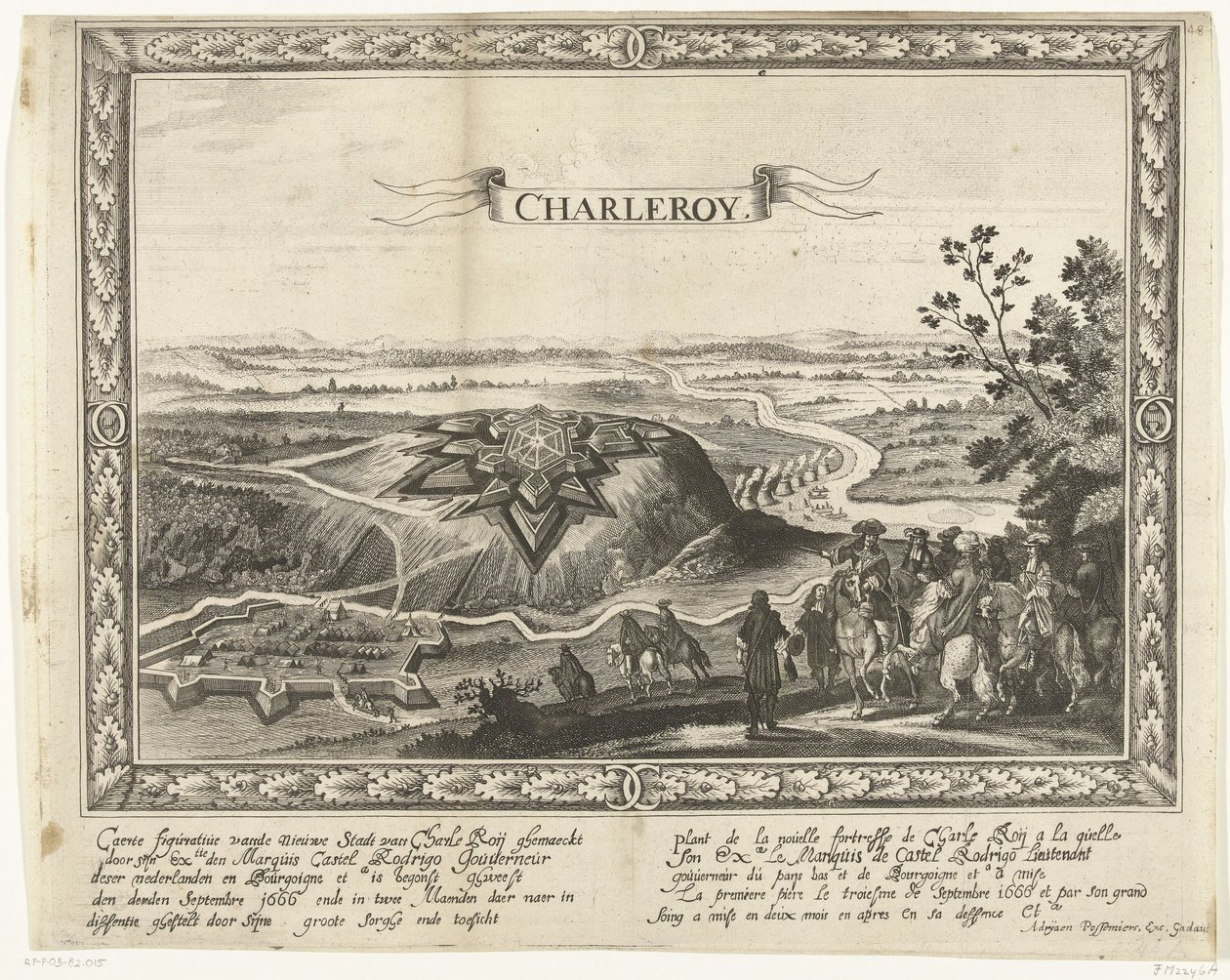 Die neue Festung von Charleroi, 1666 von Anonymous
