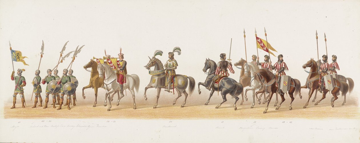 Delfter Umzug von 1873 (vierte Platte) von Anonymous