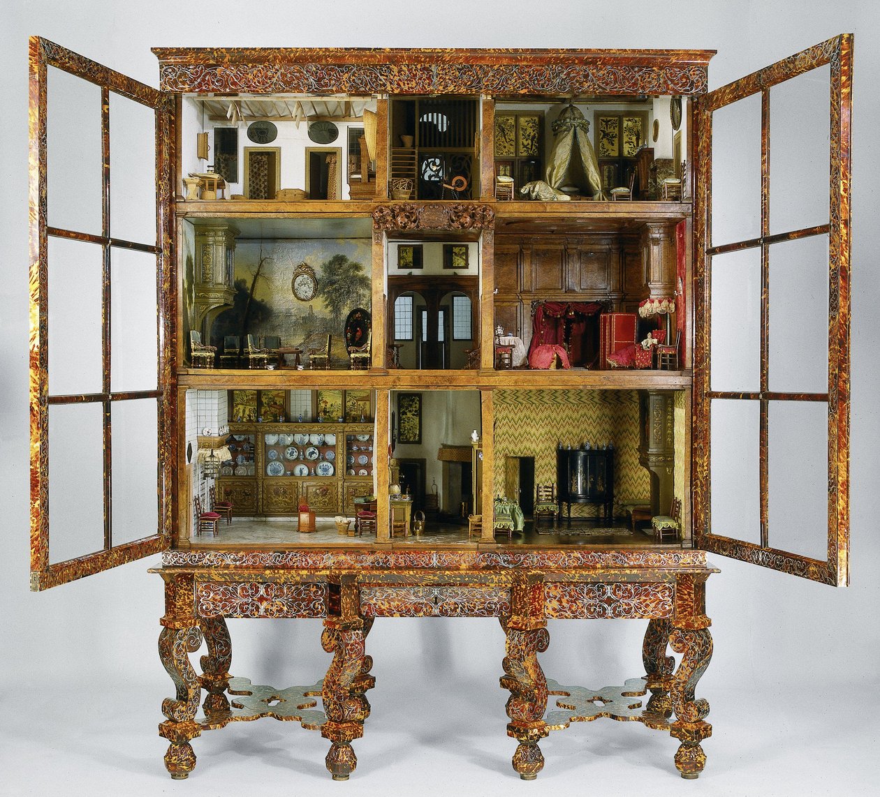 Puppenhaus von Petronella Oortman, ca. 1686-1710 (Holz) von Anonymous