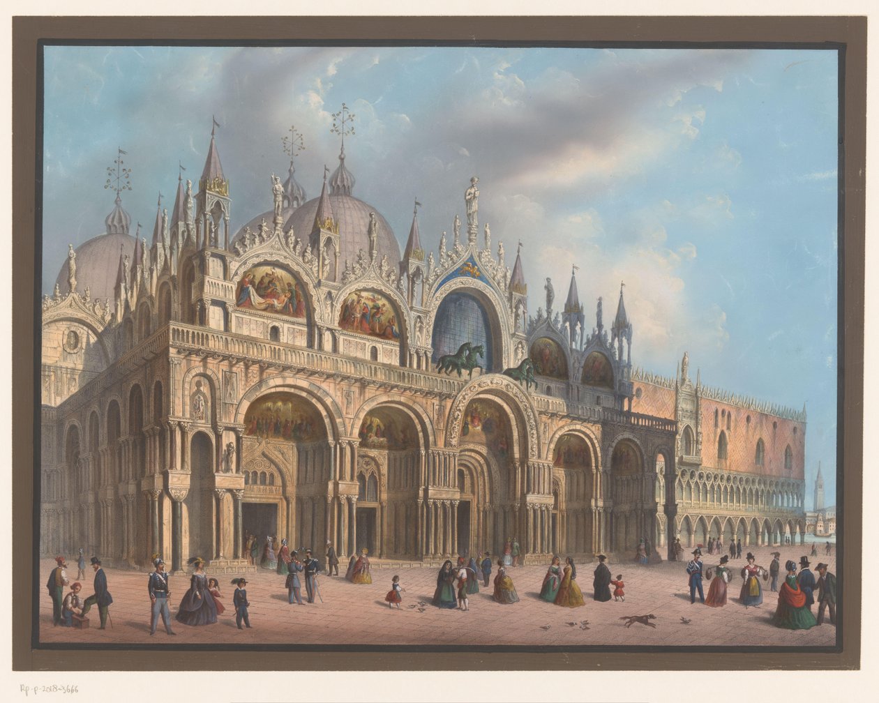 Ansicht der Basilika von San Marco in Venedig von Anonymous