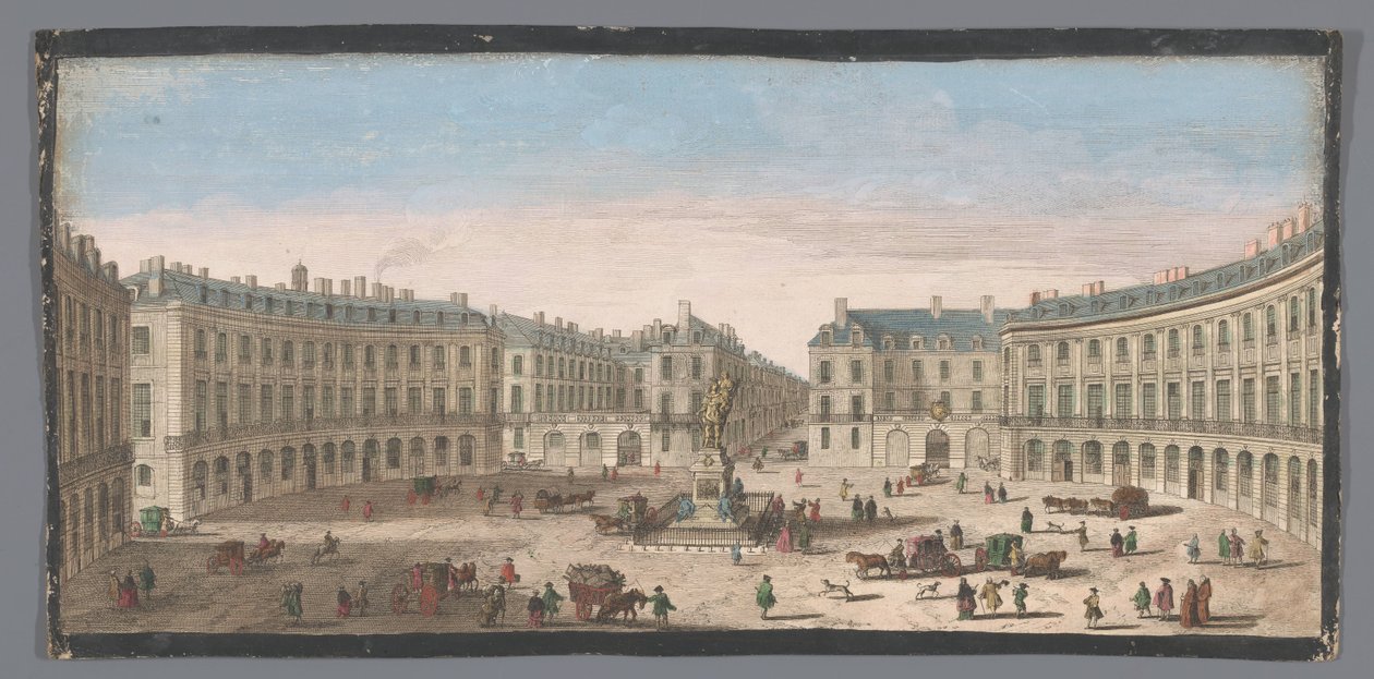 Ansicht des Place des Victoires in Paris von Anonymous
