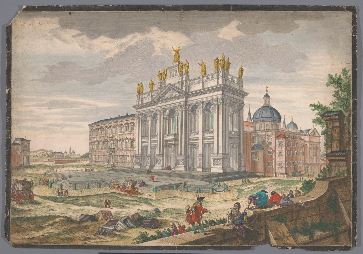 Ansicht der Kirche Sankt Johannes im Lateran in Rom von Anonymous