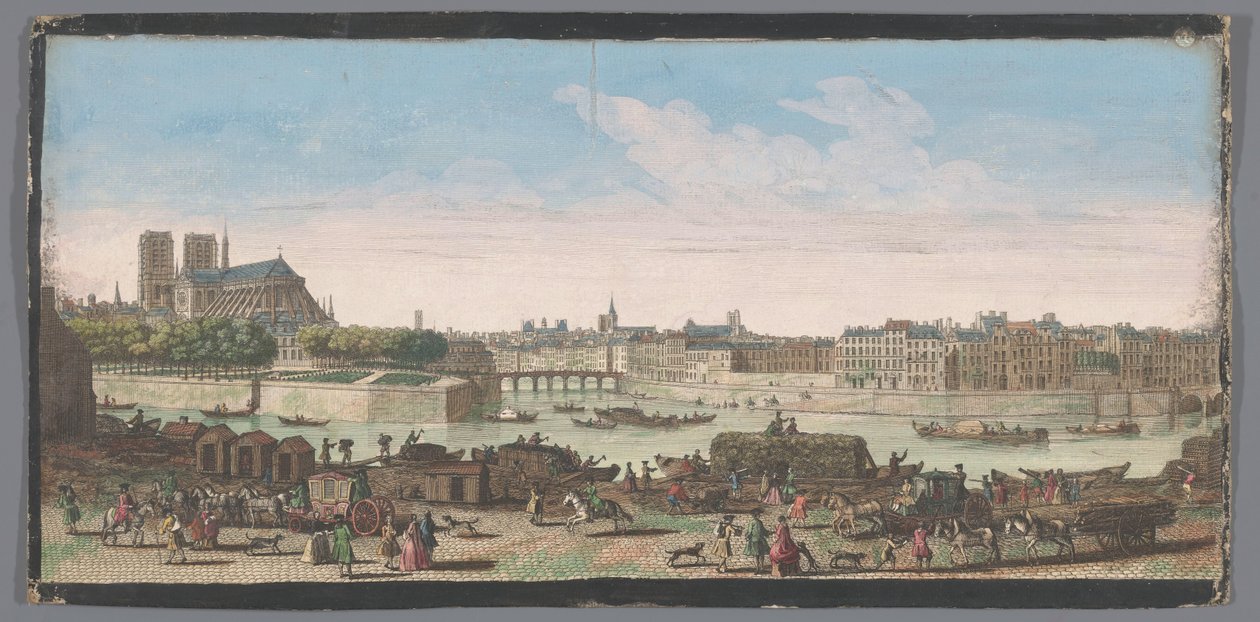 Ansicht der Stadt Paris vom Quai de Miramion von Anonymous