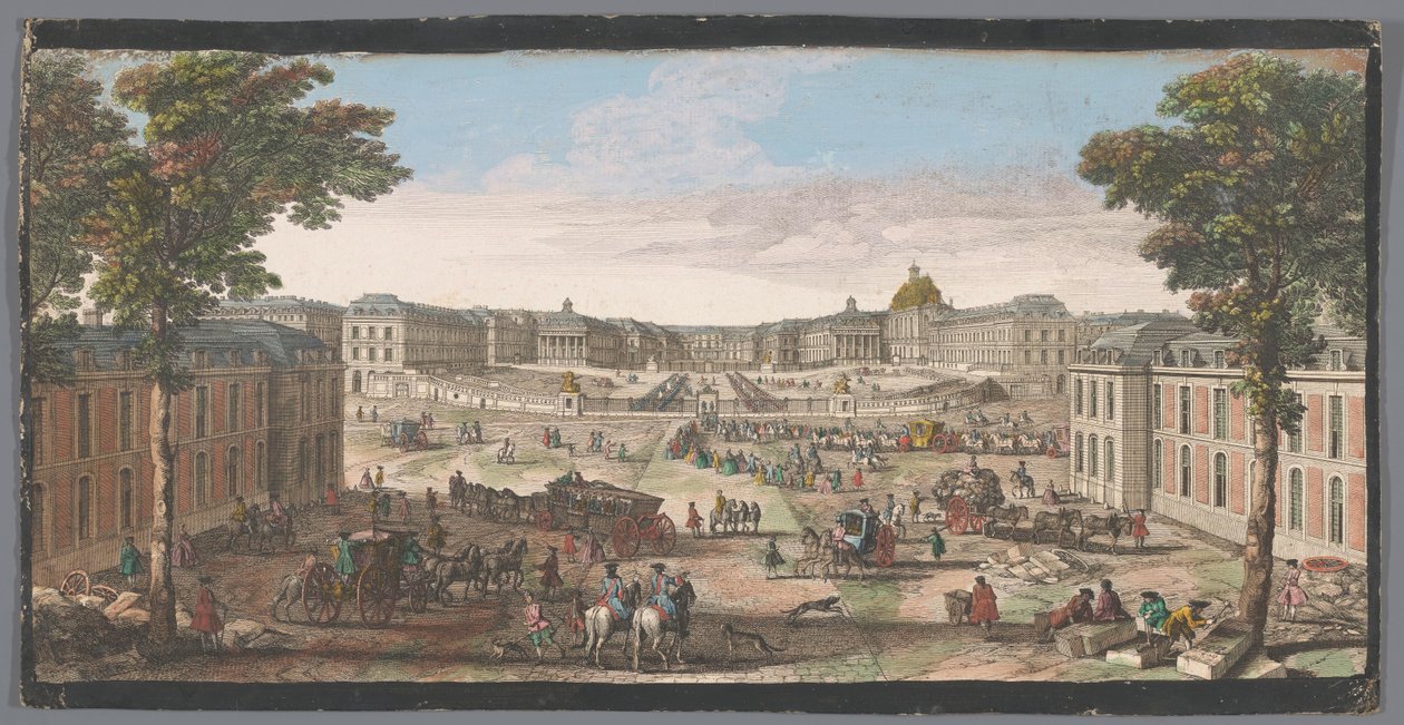 Ansicht der Vorderseite des Schlosses von Versailles von Anonymous