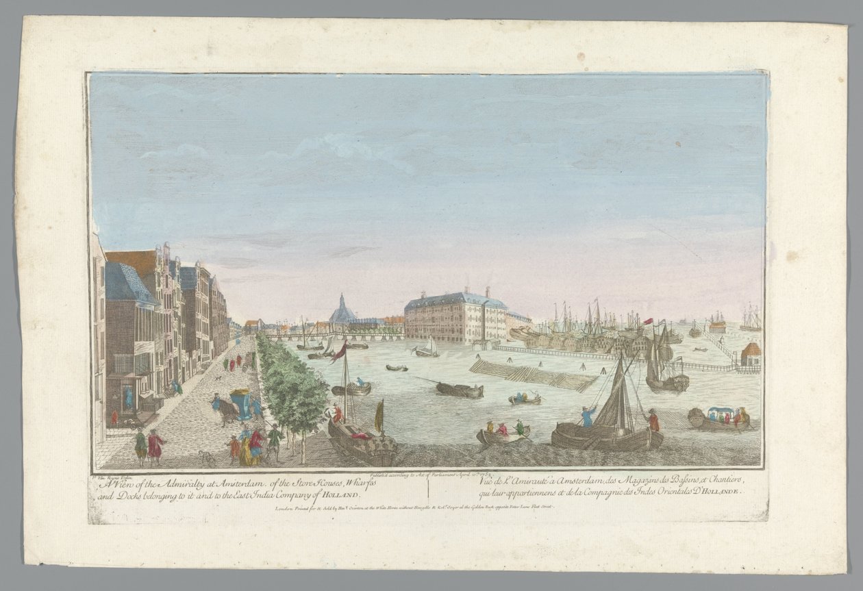 Ansicht des Admiralitätsmagazins in Amsterdam von Anonymous