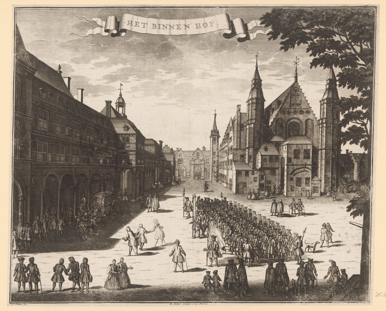 Ansicht des Binnenhofs in Den Haag von Anonymous