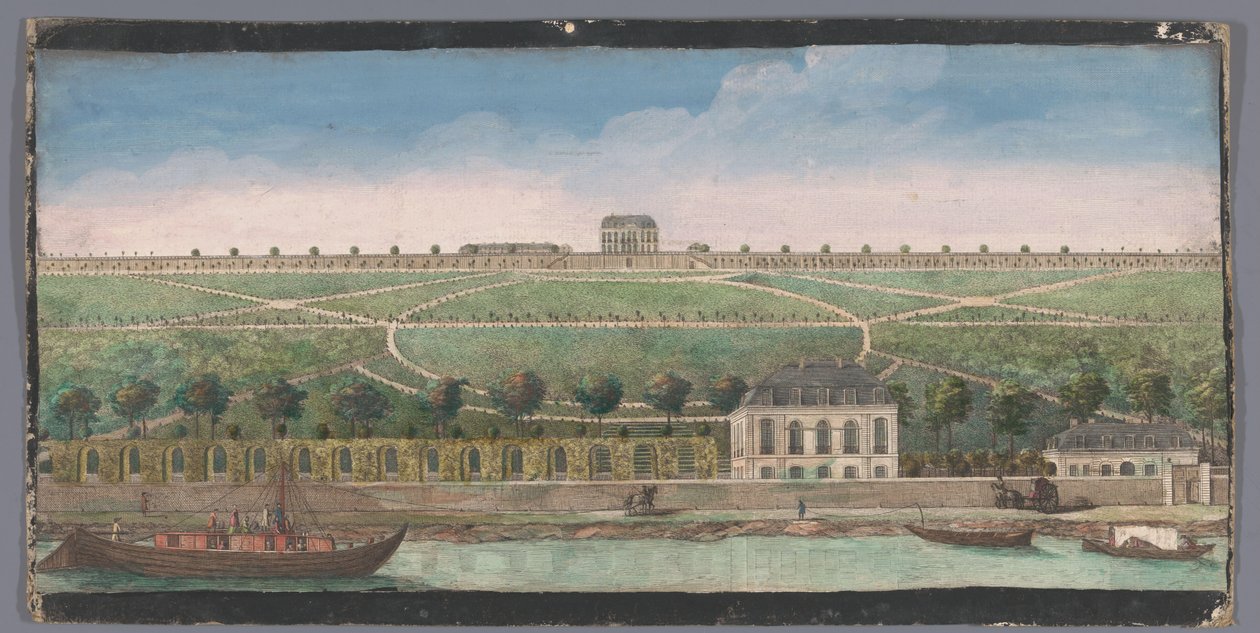 Ansicht des Château de Belle-Vue in Meudon von Anonymous