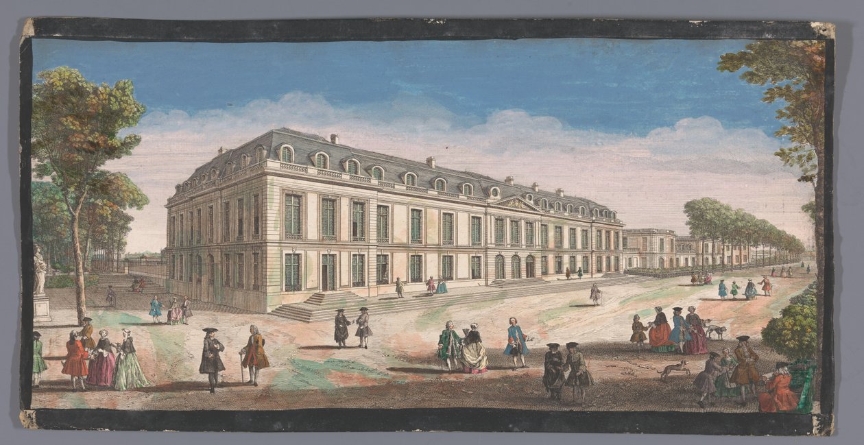 Ansicht des Château de Choisy vom Garten aus von Anonymous