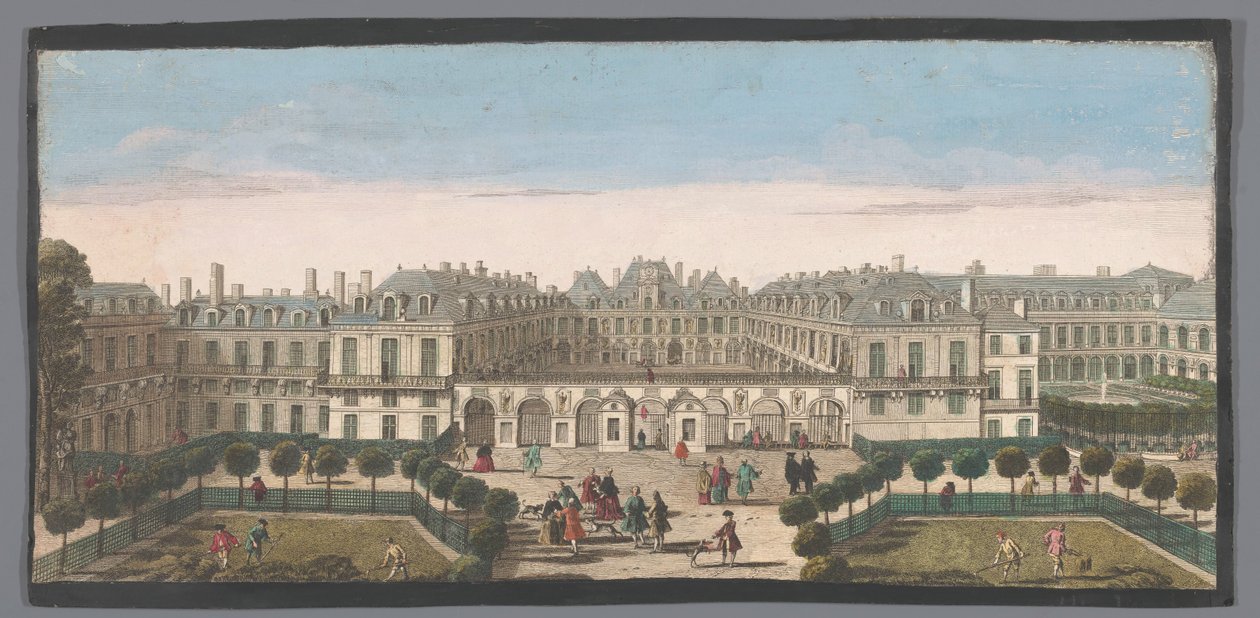 Ansicht des Palais Royal in Paris von Anonymous