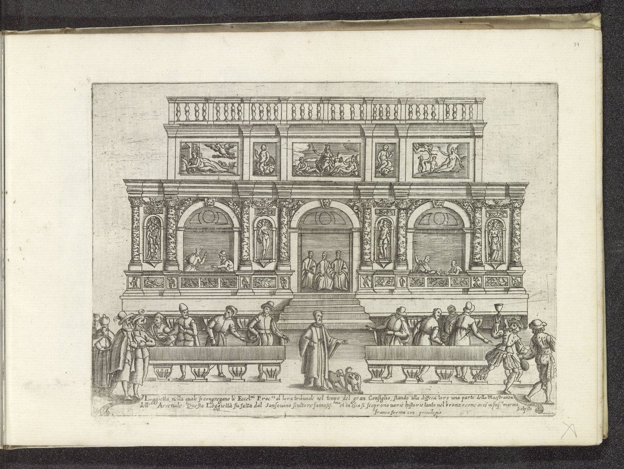 Loggetta del Sansovino auf dem Markusplatz in Venedig von Anonymous
