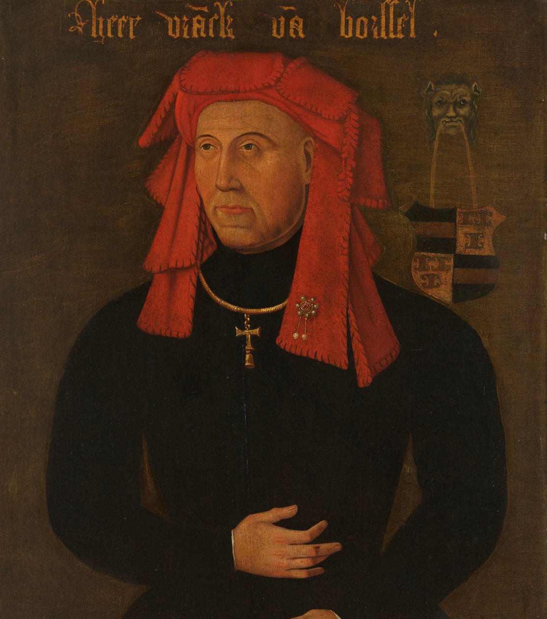 Porträt von Frank van Borselen, Herr von Sint Maartensdijk und Statthalter von Holland, vierter Ehemann von Jacoba von Bayern, Gräfin von Holland und Zeeland von Anonymous