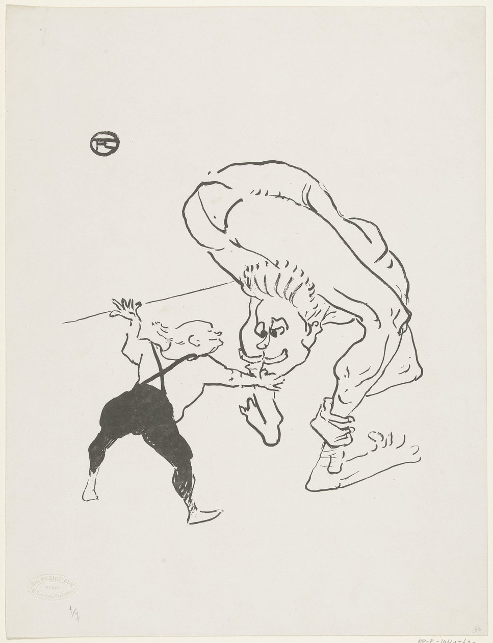 Porträt der Brüder Marco im Kabarett Folies-Bergère (Detail) von Anonymous