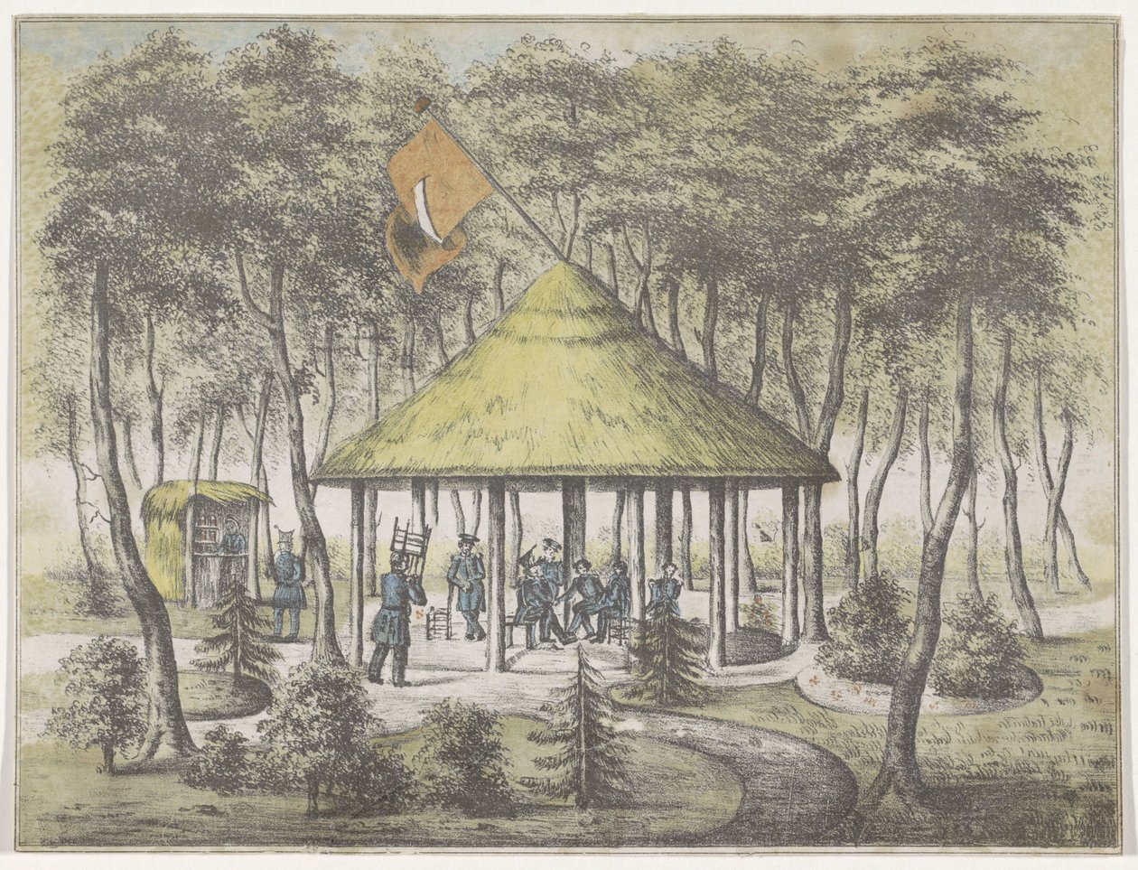 Tempel und Garten in Boekel, 1831 von Anonymous