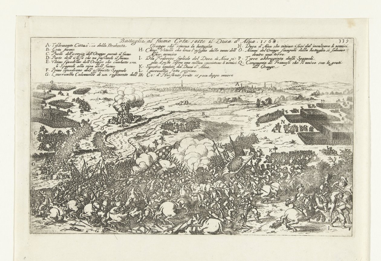 Schlacht am Fluss Gete, 1568 von Anonymous