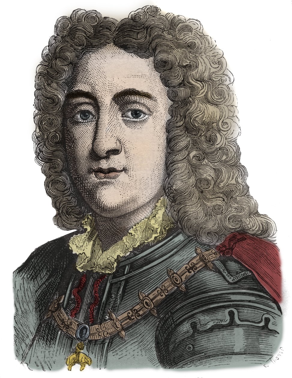 Karl VI., Heiliger Römischer Kaiser (1685-1740) - Karl von Habsburg - Gravur von Anonymous Anonymous