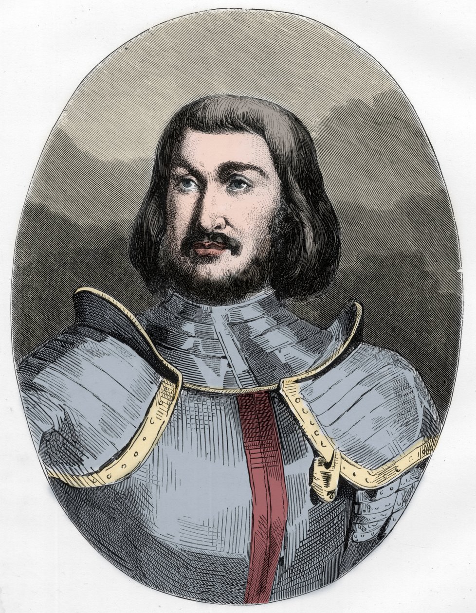 Gilles de Laval, Herr von Rais (1404-1440) - Porträt von Gilles de Rais ...