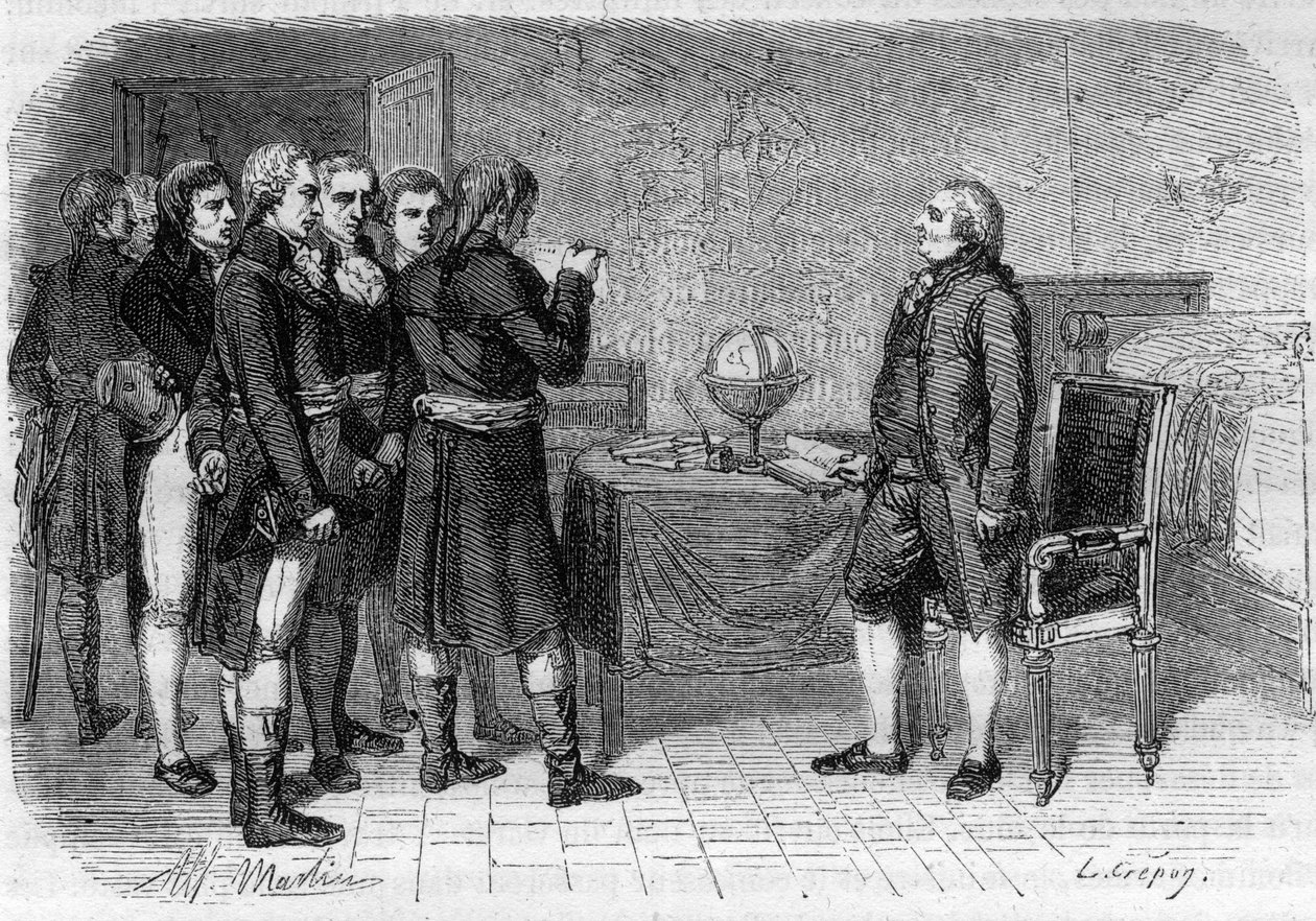 Ludwig XVI., König von Frankreich, erhält sein Todesurteil, Le Temple von Anonymous Anonymous