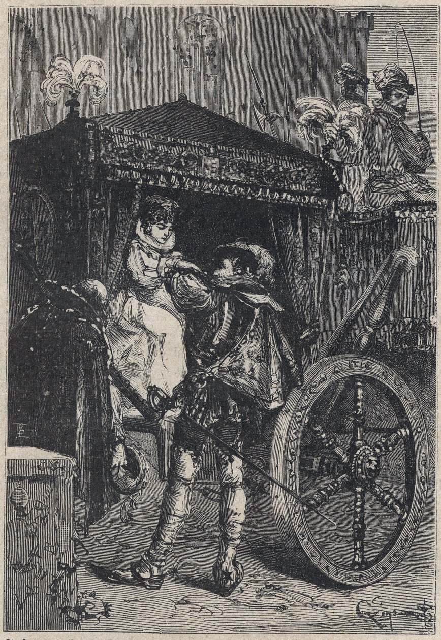 Lucrezia Borgia mit ihrem ersten Ehemann Giovanni Sforza d