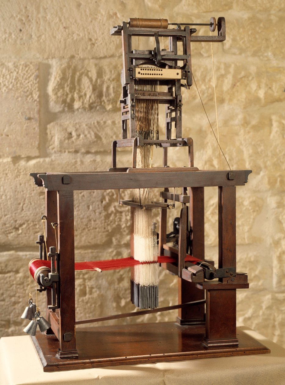 Modell eines Jacquard-Webstuhls von Anonymous Anonymous