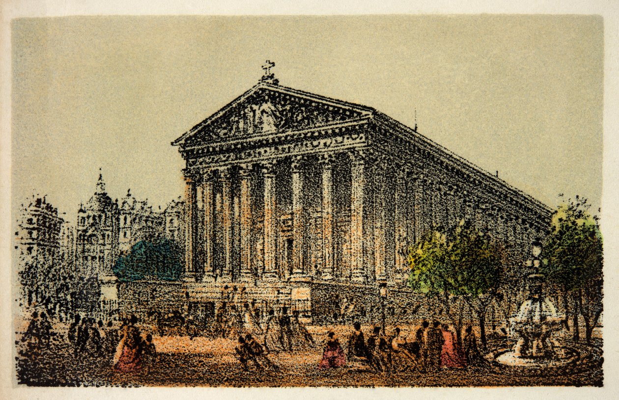 Paris 1874: Kirche La Madeleine von Anonymous Anonymous