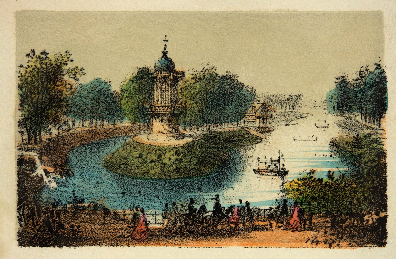 Paris 1874: Der Bois de Boulogne von Anonymous Anonymous