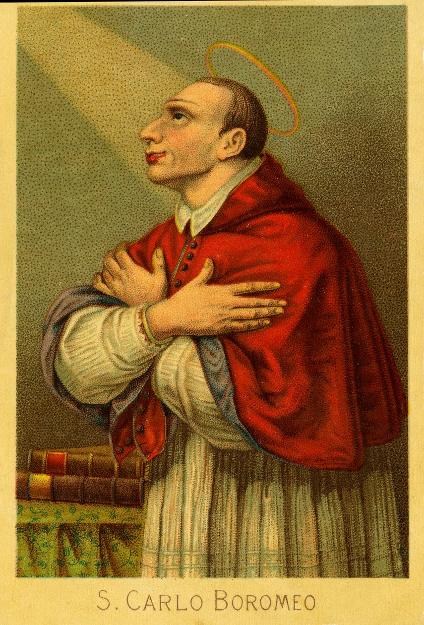 Fromme Bild: Charles Borromeo, Kardinalerzbischof von Mailand von Anonymous Anonymous