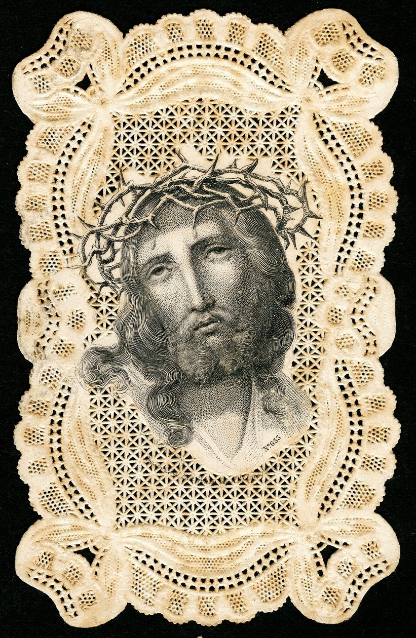 Jesus Christus mit Dornenkrone (Stich) von Anonymous Anonymous