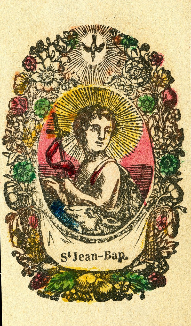 Andachtsbild: Johannes der Täufer (Epinal-Druck) von Anonymous Anonymous
