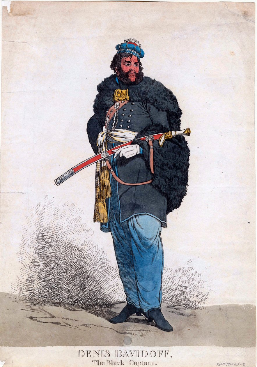 Porträt von Denis Davydov (Davidoff) (1784-1839) von Anonymous Anonymous