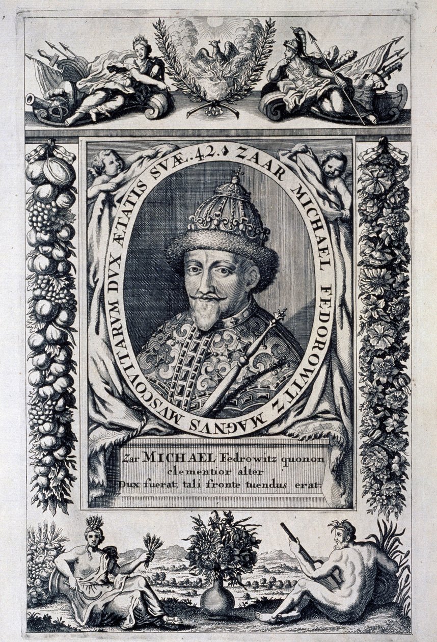 Porträt des Zaren Michael I. Feodorovich von Russland von Anonymous Anonymous