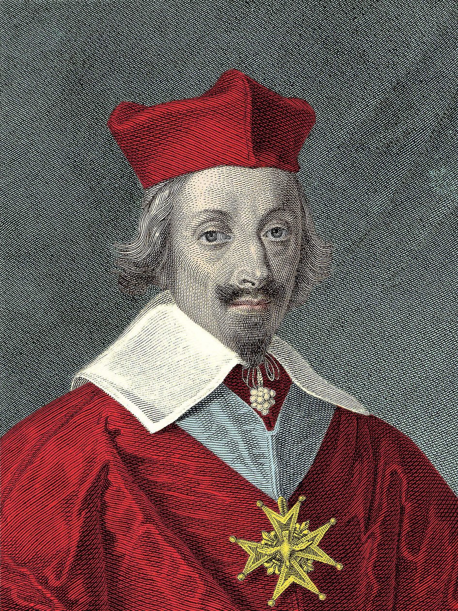 Porträt von Armand Jean Du Plessis, Kardinal de Richelieu (1585-1642) von Anonymous Anonymous
