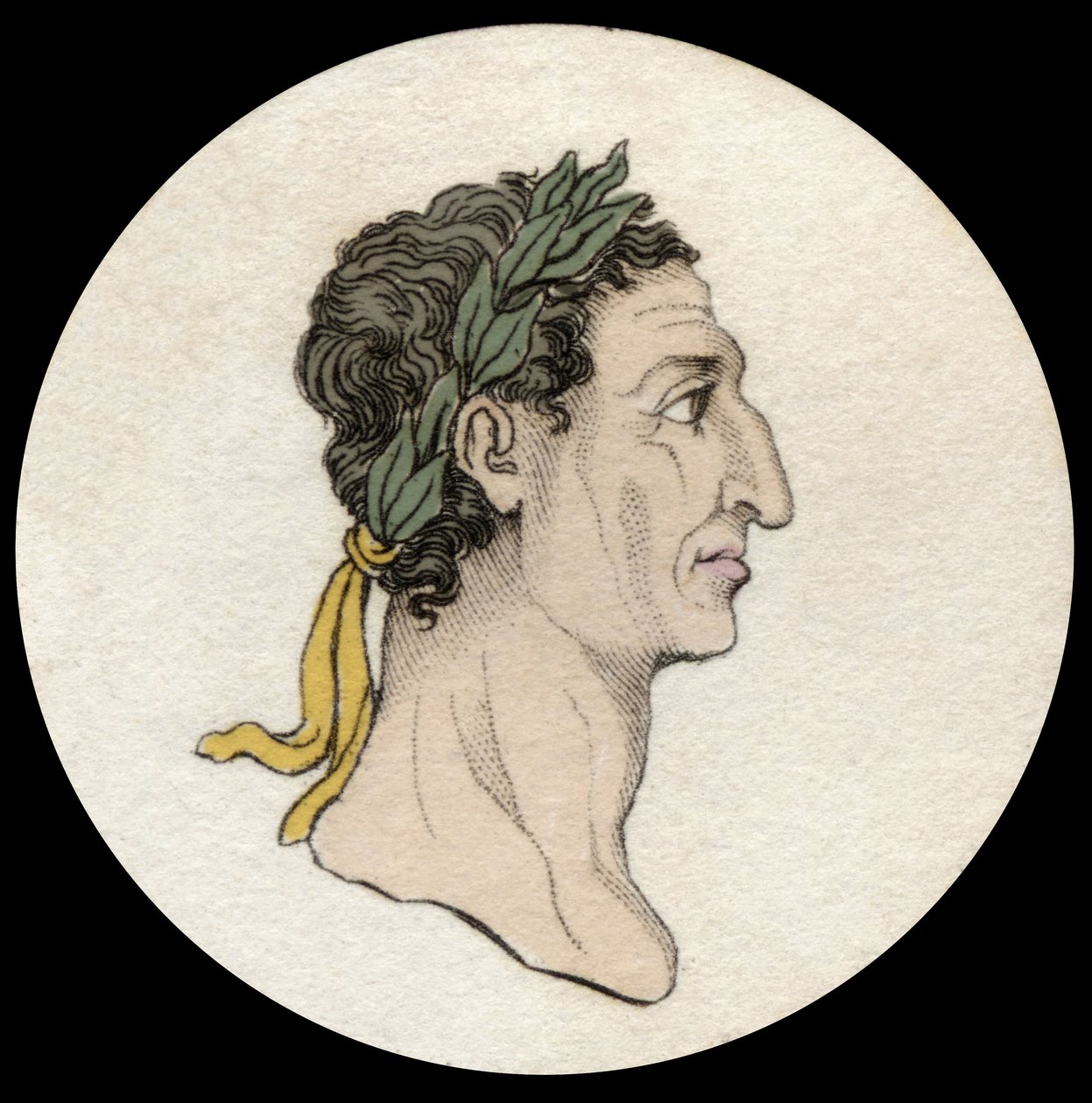 Porträt von Kaiser Nerva (Marcus Cocceius Nerva) (26-98 n. Chr.). Gravur des 19. Jahrhunderts. Mailänder von Anonymous Anonymous