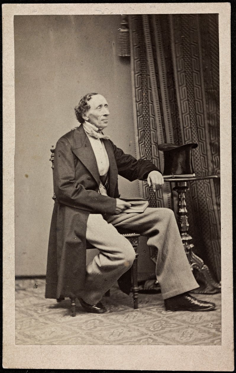 Porträt von Hans Christian Andersen (1805-1875), Anonym. Fotografie, ca. 1865. Private Sammlung von Anonymous Anonymous