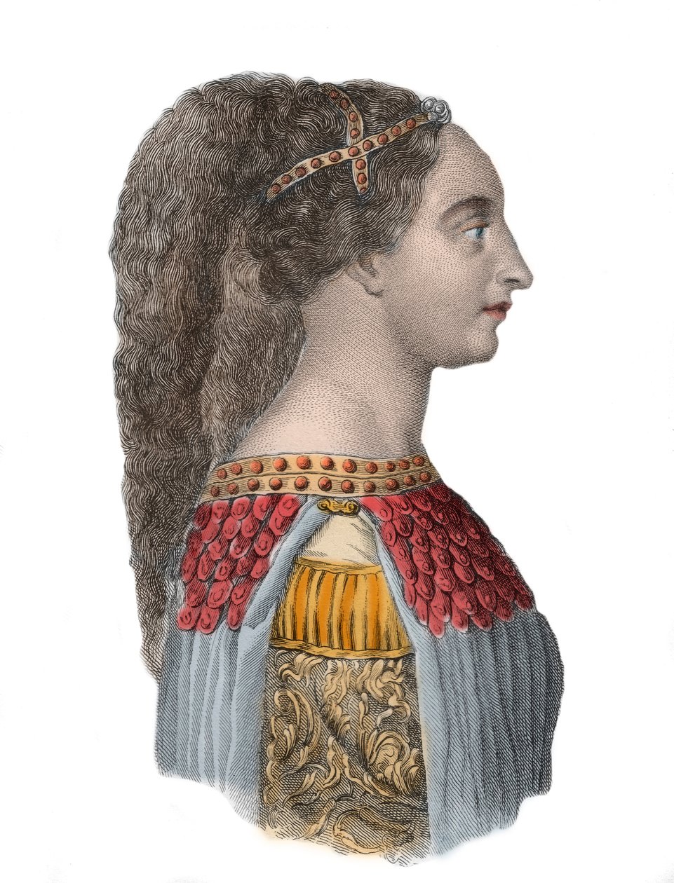 Porträt von Isotta degli Atti - Italienische Renaissancefrau - 1433-1474 von Anonymous Anonymous