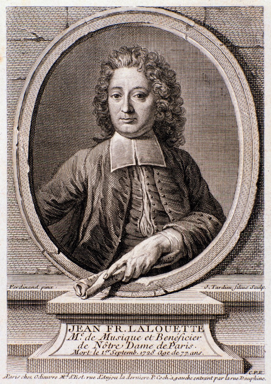 Porträt von Jean Francois Lalouette (1651-1728), englischer Komponist und Direktor von Anonymous Anonymous