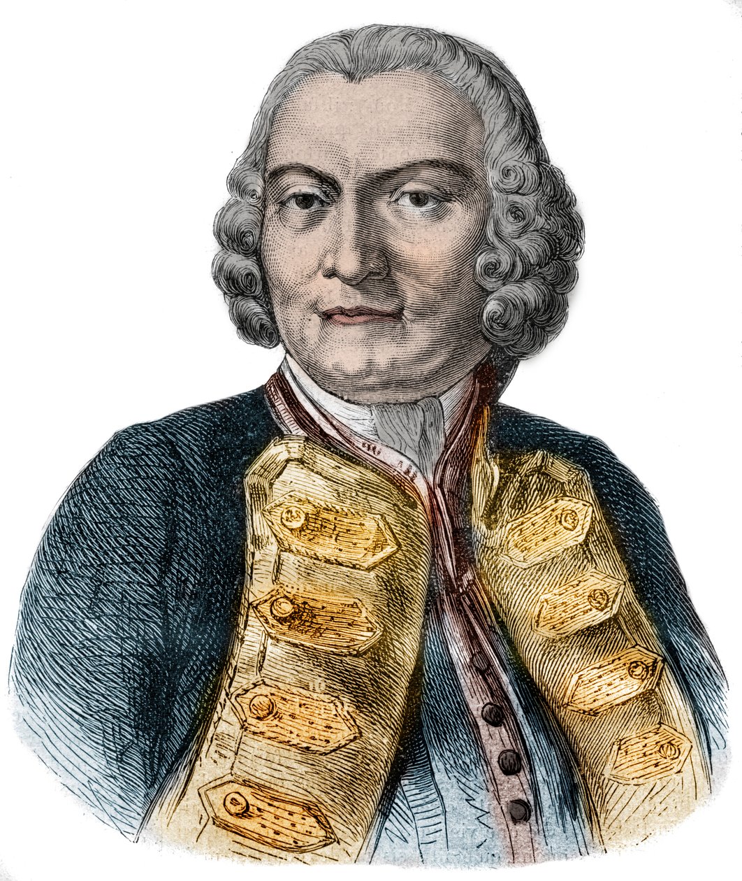 Porträt von Lord George Anson (1697-1762), britischer Admiral und wohlhabender Aristokrat, bekannt für seine Weltumsegelung von Anonymous Anonymous