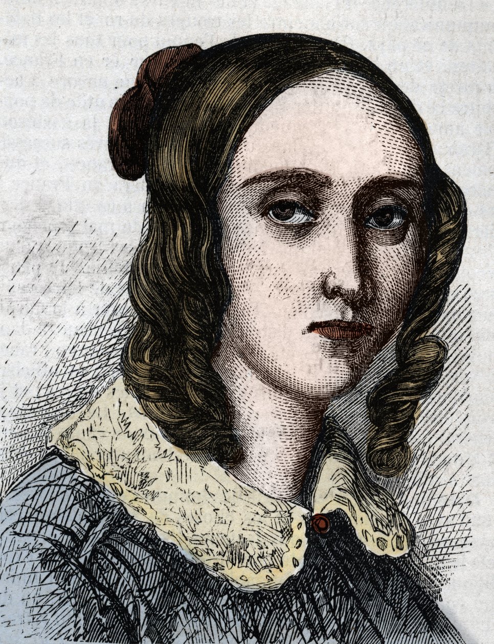 Porträt von Louise Farrenc 1804-1875. Pianistin, Komponistin, französische Lehrerin. von Anonymous Anonymous